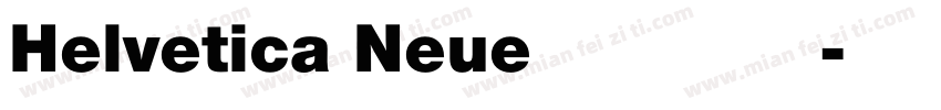 Helvetica Neue 粗體緊縮字体转换